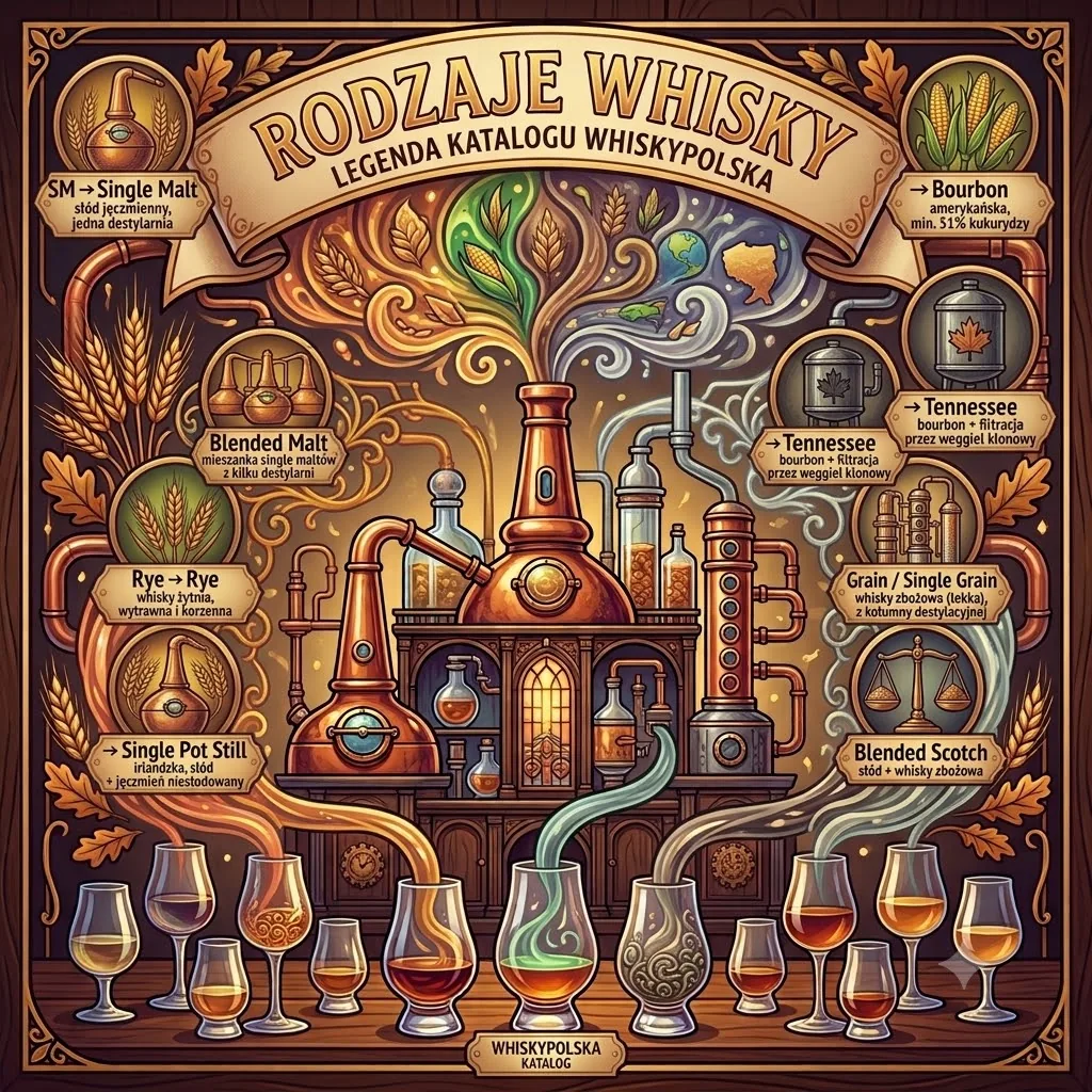 Types of whisky — the WhiskyPolska catalogue legend