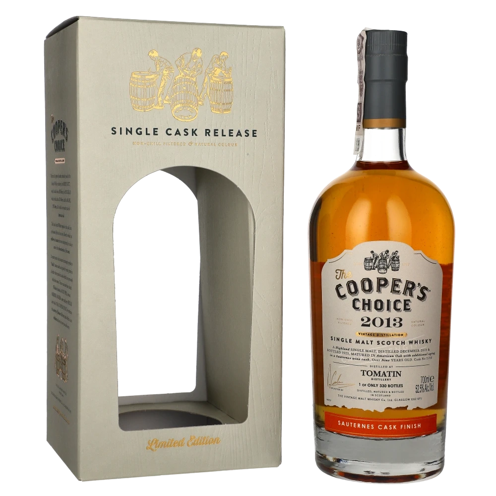 Coopers Choice Tomatin 2013 9 YO Sauternes Cask Finish