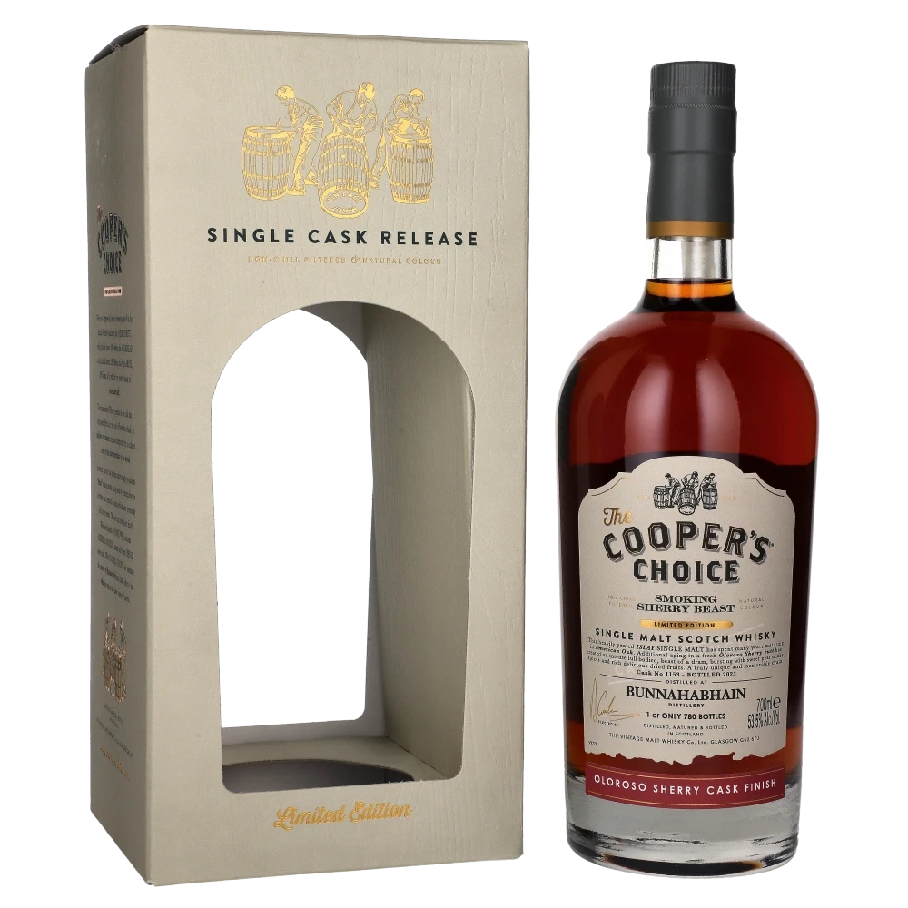 Coopers Choice Smoking Sherry Beast Bunnahabhain Oloroso Sherry Cask Finish