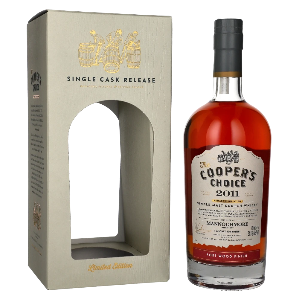 Coopers Choice Mannochmore 2011 11 YO Port Wood Finish