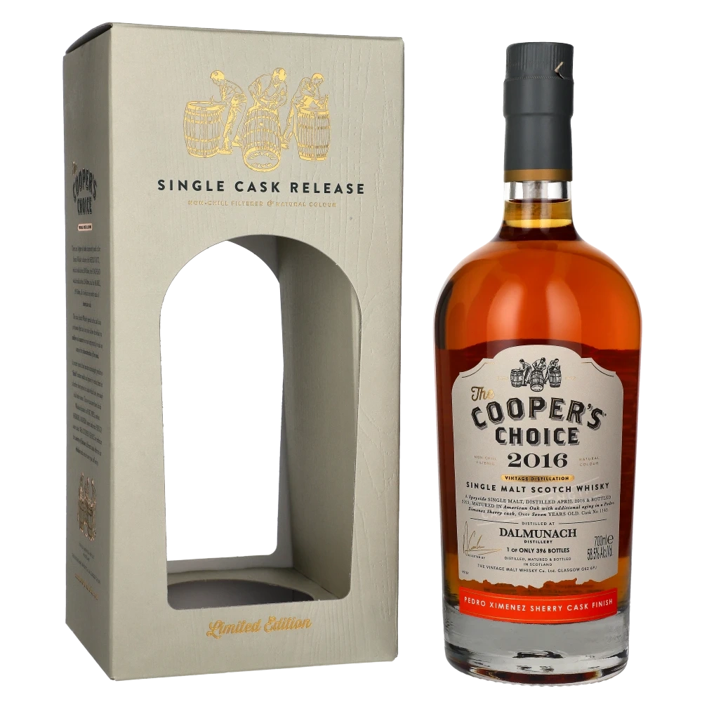 Coopers Choice Dalmunach 2016 7 YO Pedro Ximenez Sherry Cask Finish