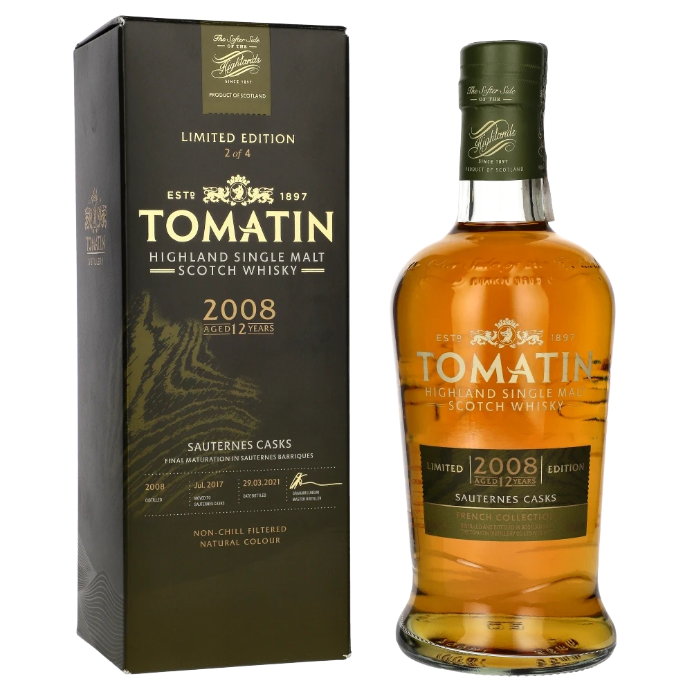 Tomatin 12 YO Sauternes Casks 2008 Limited Edition