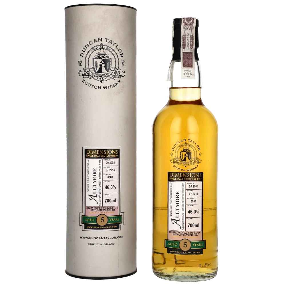 Duncan Taylor 5 YO Dimensions Aultmore 2008