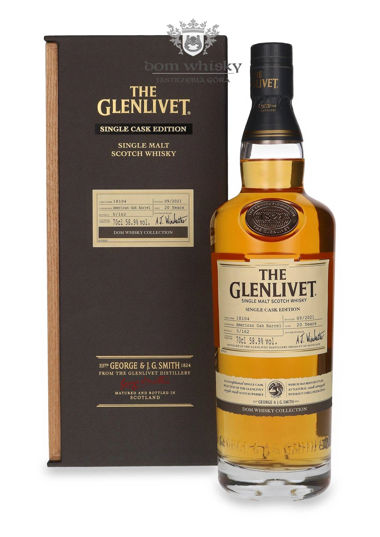 The Glenlivet 20 YO American Oak Barrel Dom Whisky Collection