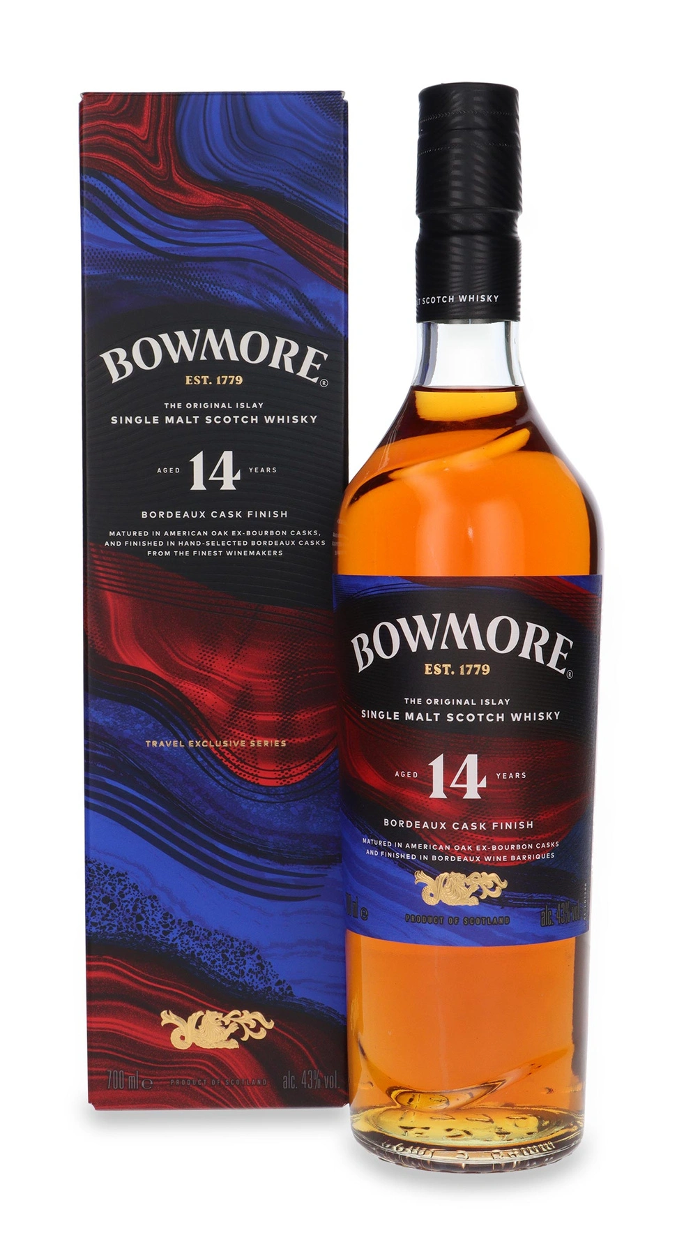 Bowmore 14 YO Bordeaux Cask Finish (Travel Retail)