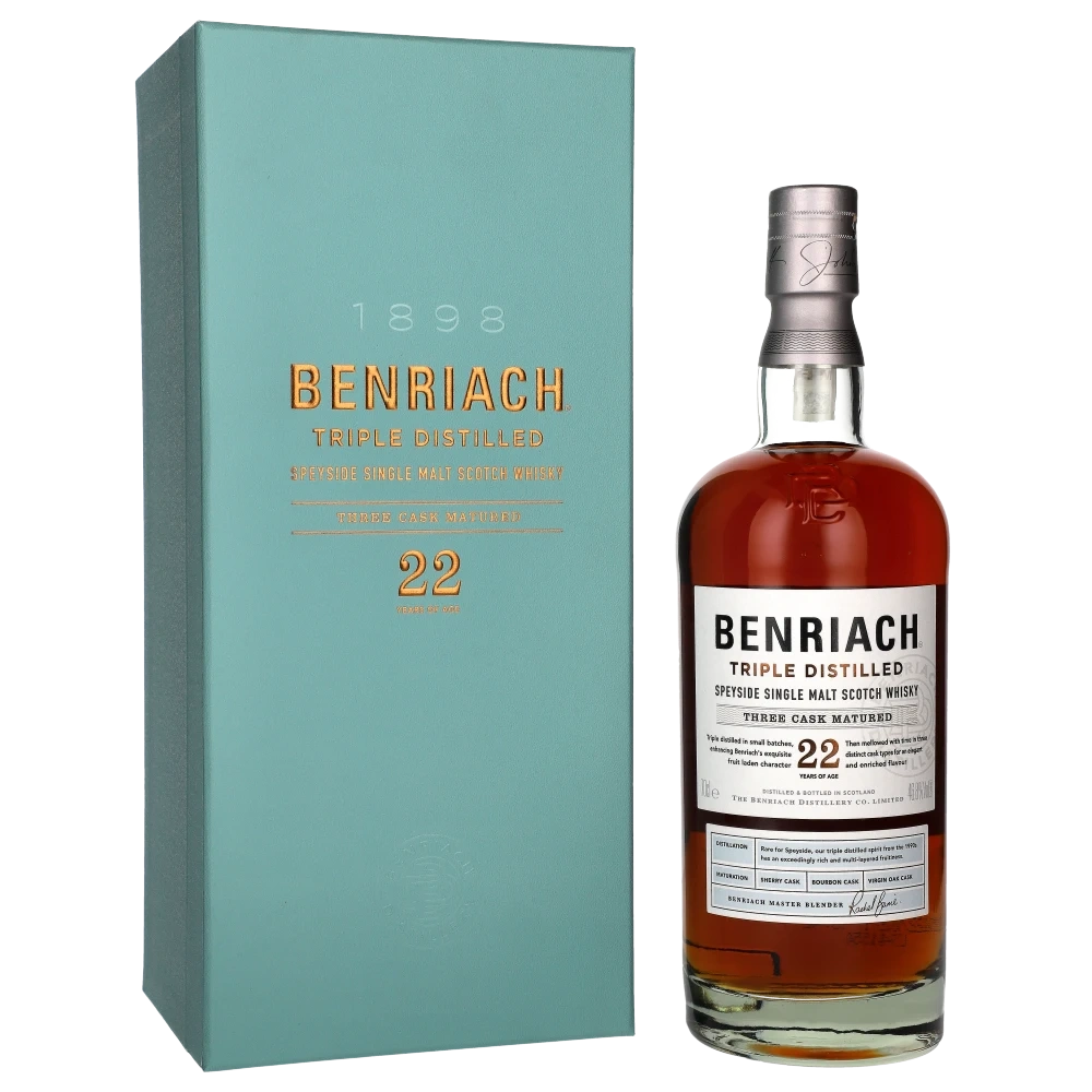 Benriach 22 YO Three Cask Matured Triple Distilled