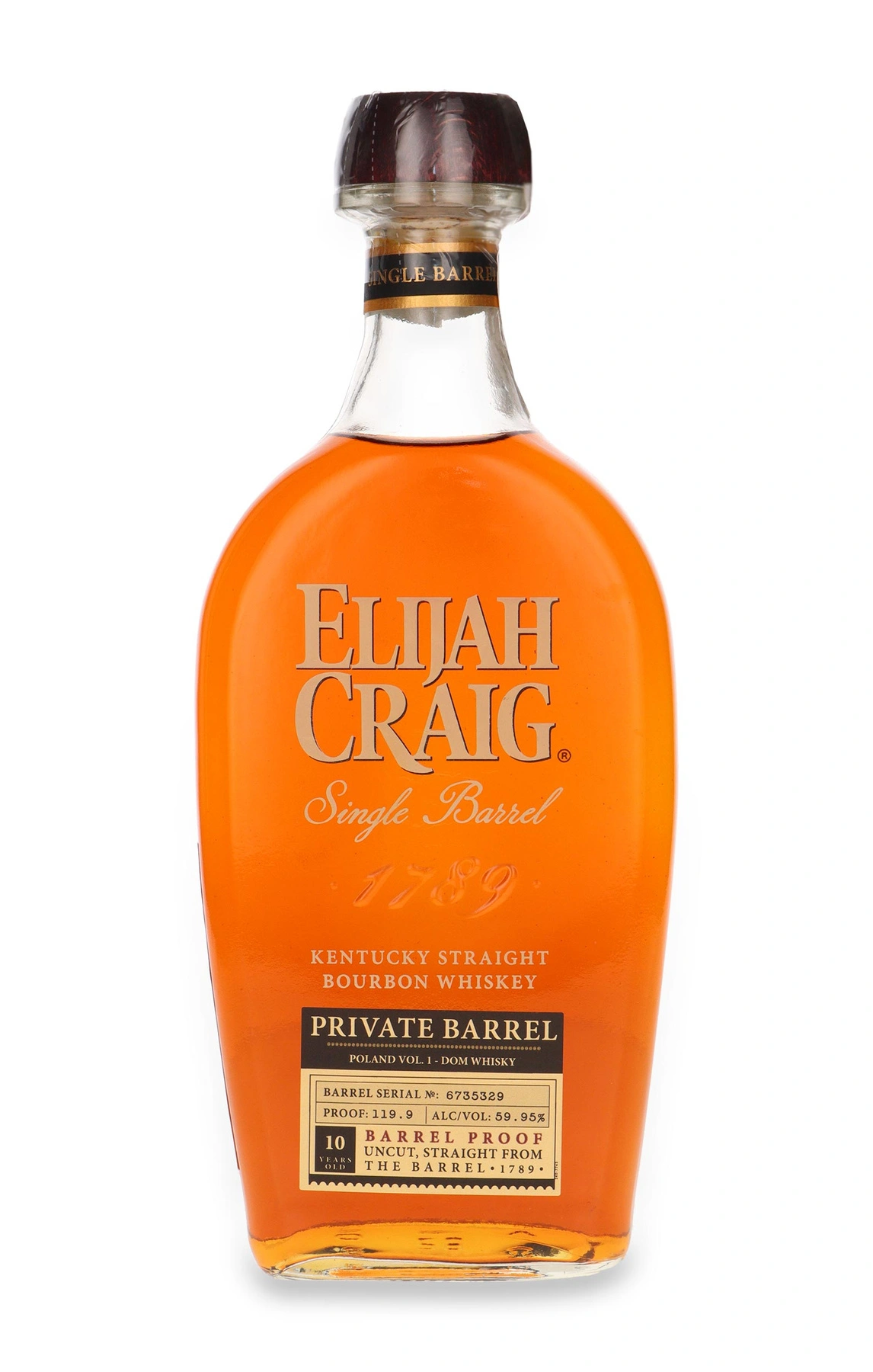 Heaven Hill Distillers 10 YO Elijah Craig Private Barrel Proof