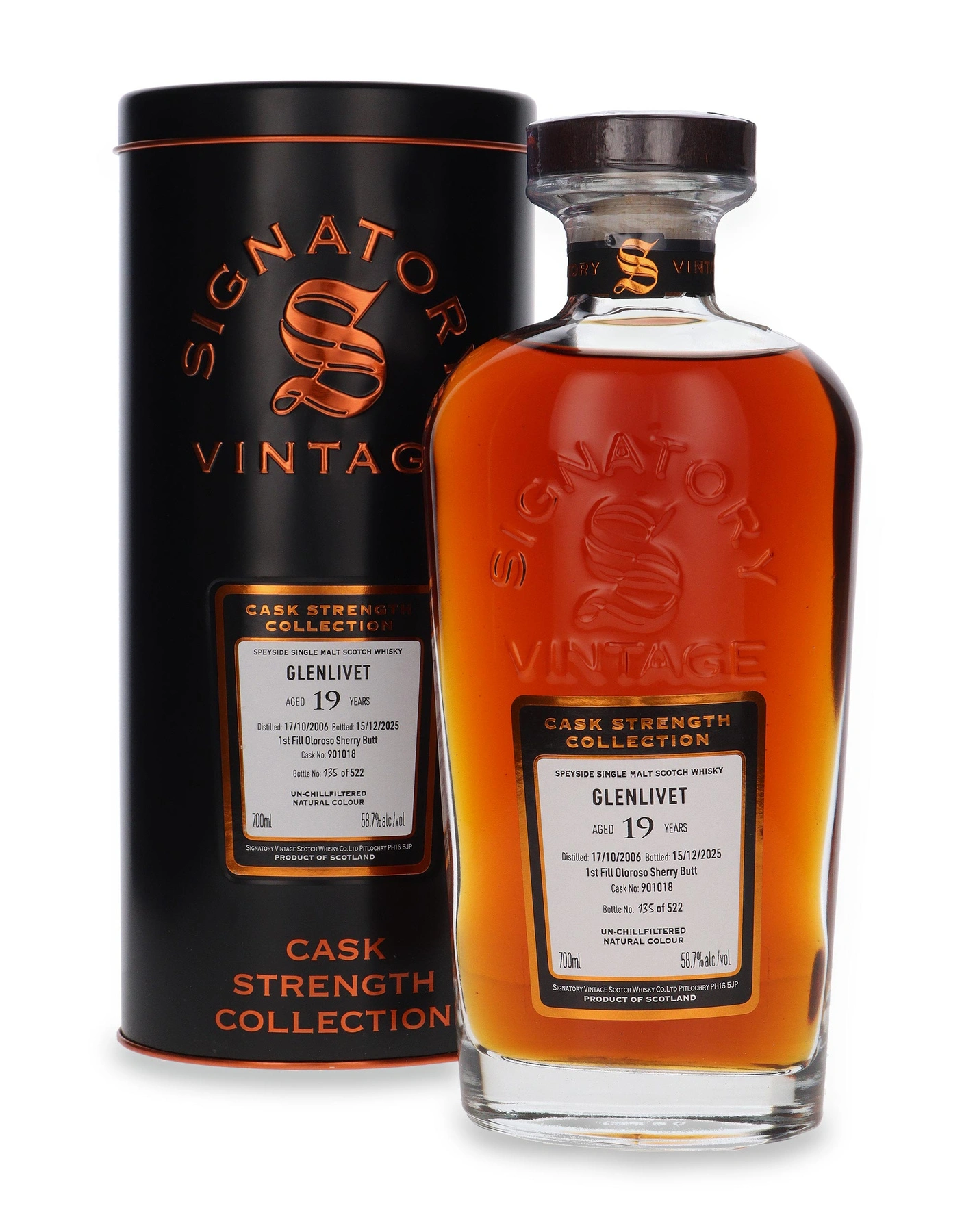Signatory Vintage 19 YO Glenlivet (D.2006, B.2025) Signatory Vintage