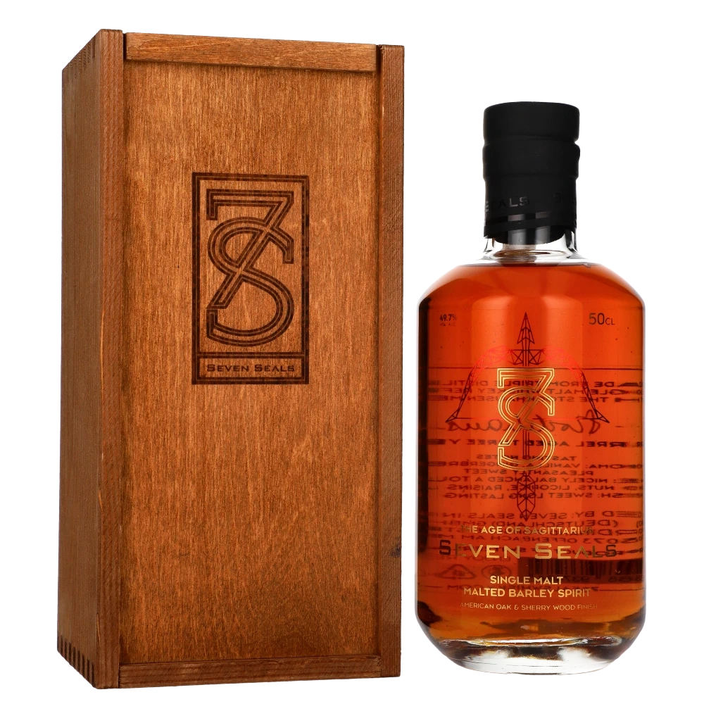 Seven Seals Sagittarius Sherry Wood Finish