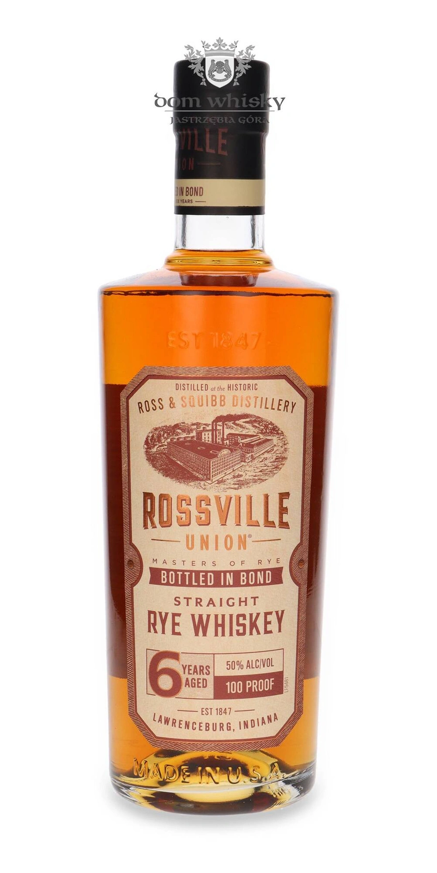 Mgp Ingredients 6 YO Rossville Union Bottled In Bond Straight Rye