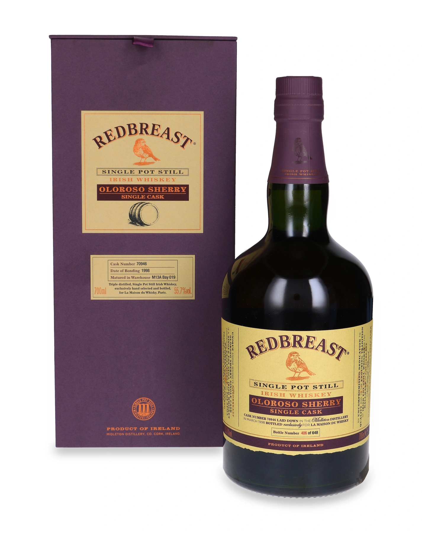 Redbreast 1998 Oloroso Sherry Single Cask (Lmdw)
