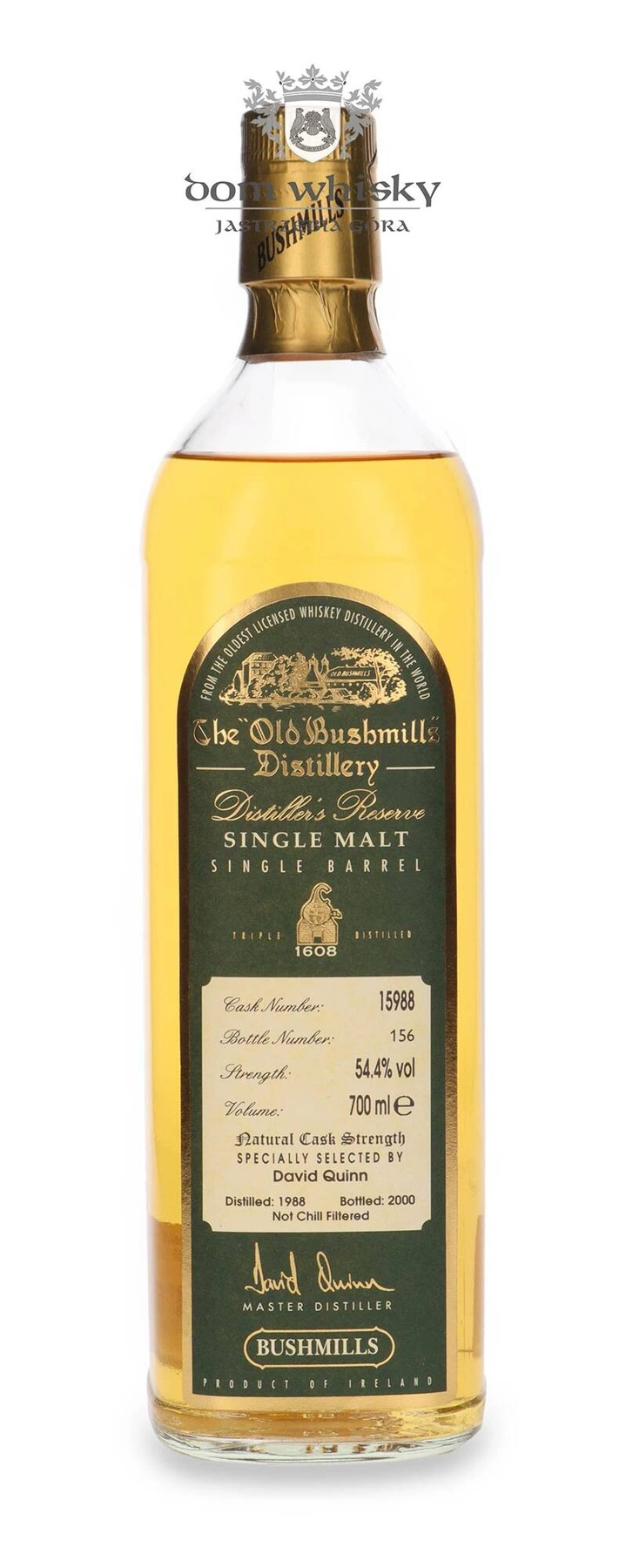 Bushmills Distiller’s Reserve Single Barrel (D.1988, B.2000)