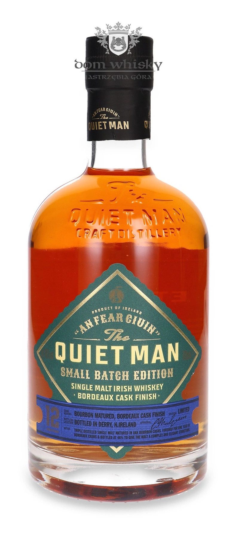 The Quiet Man 12 YO Single Malt Bordeaux Cask Finish