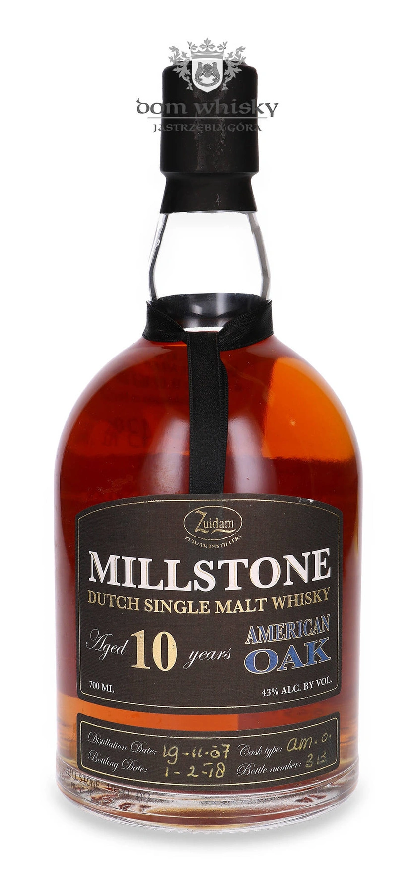 Zuidam Distillers 10 YO Millstone (D.2007, B.2018) American Oak (Holandia)