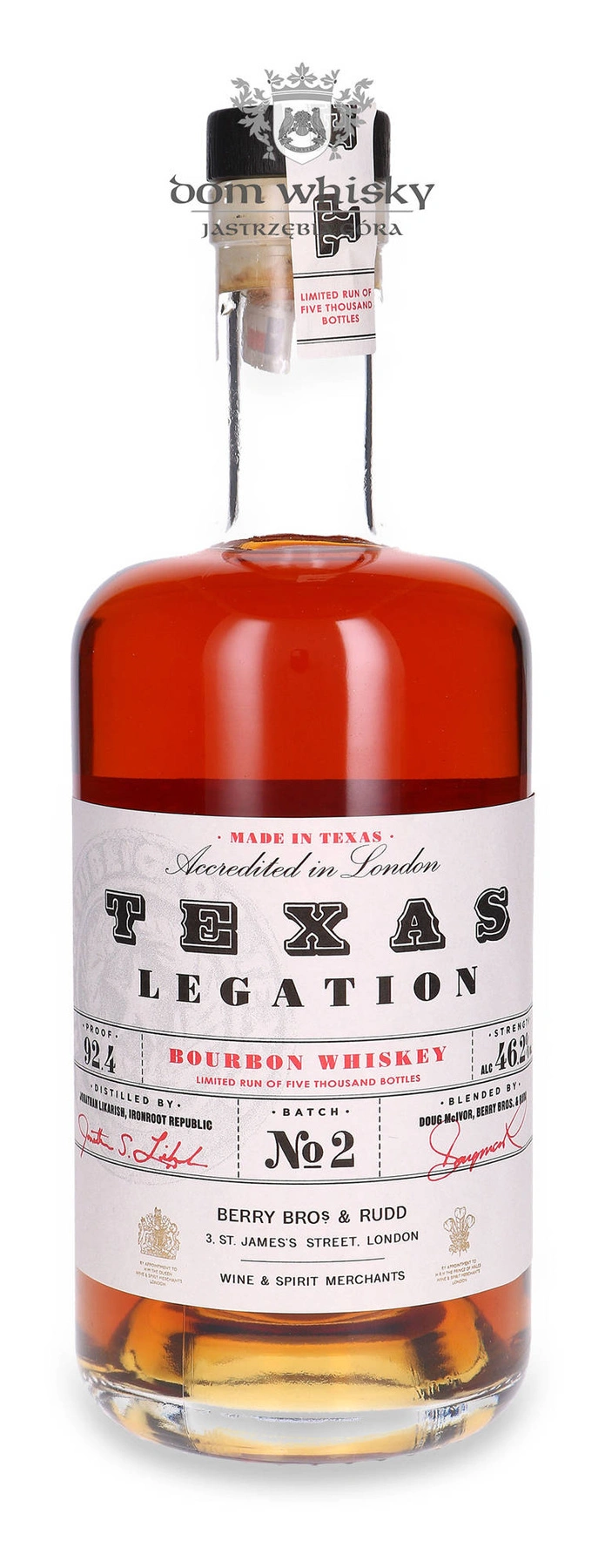 Berry Bros. & Rudd Texas Legation Bourbon Batch No 2
