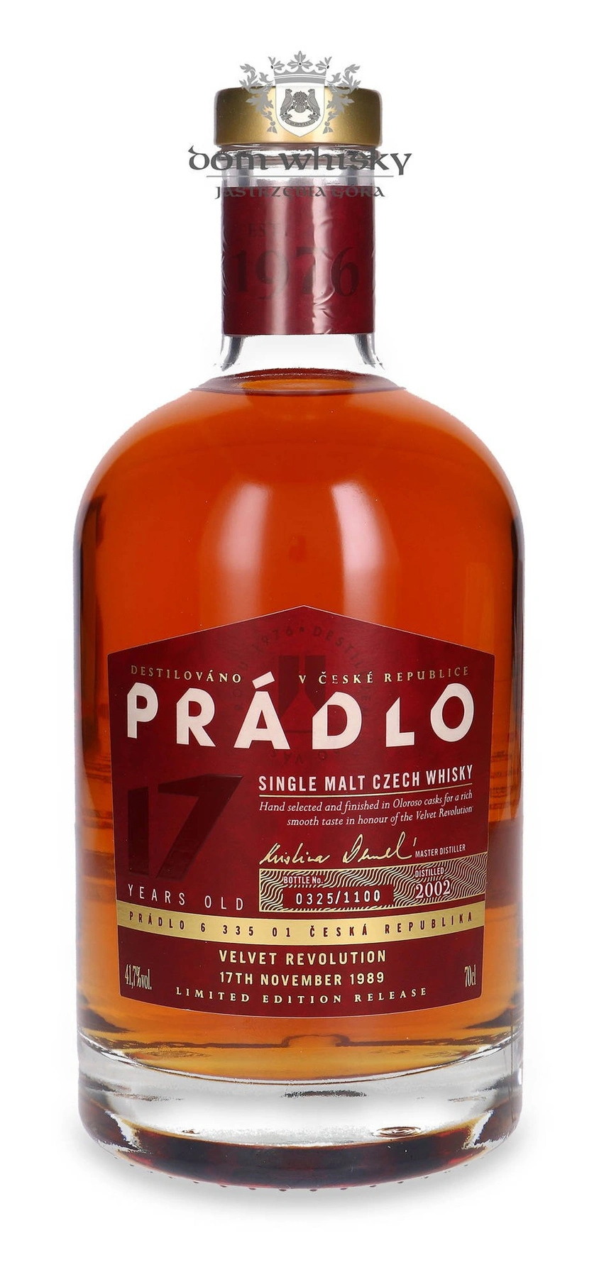 Prádlo Distillery 17 YO (D.2002, B.2019) Velvet Revolution, Czech