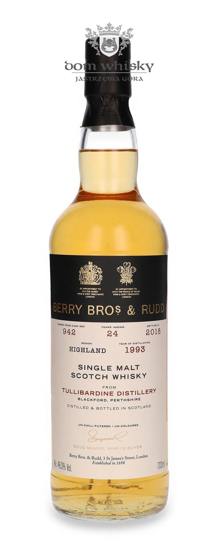Berry Bros. & Rudd 24 YO Tullibardine (D.1993, B.2018) Berry Bros & Rudd