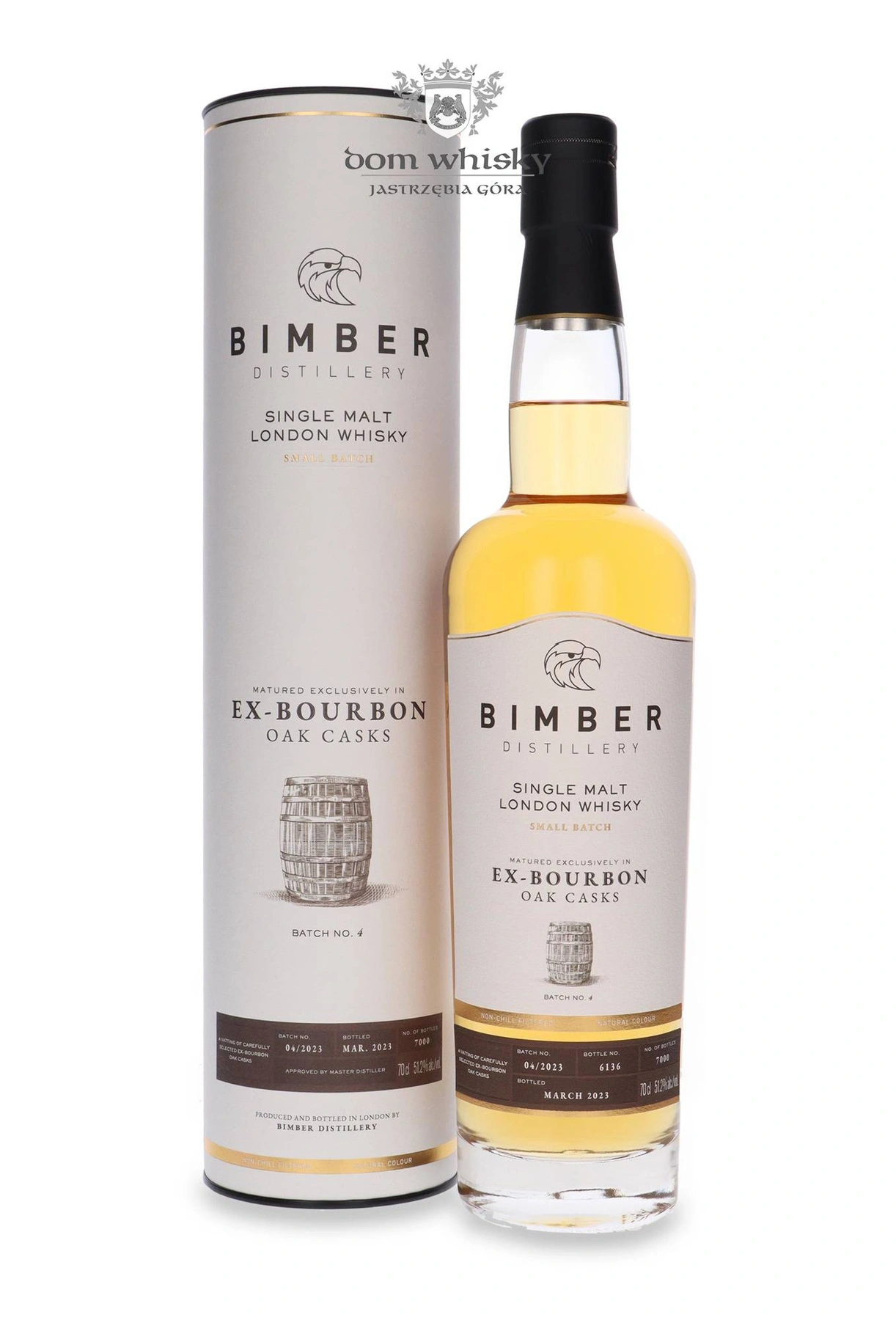 Bimber Distillery London Single Malt Ex-Bourbon Casks Batch No. 4