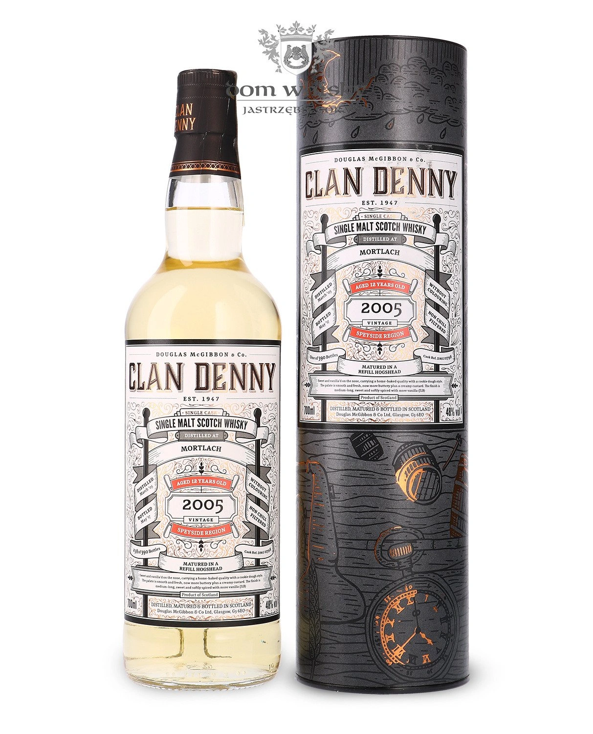 Douglas Mcgibbon & Co. 12 YO Mortlach 2005 Vintage (B.2017) The Clan Denny