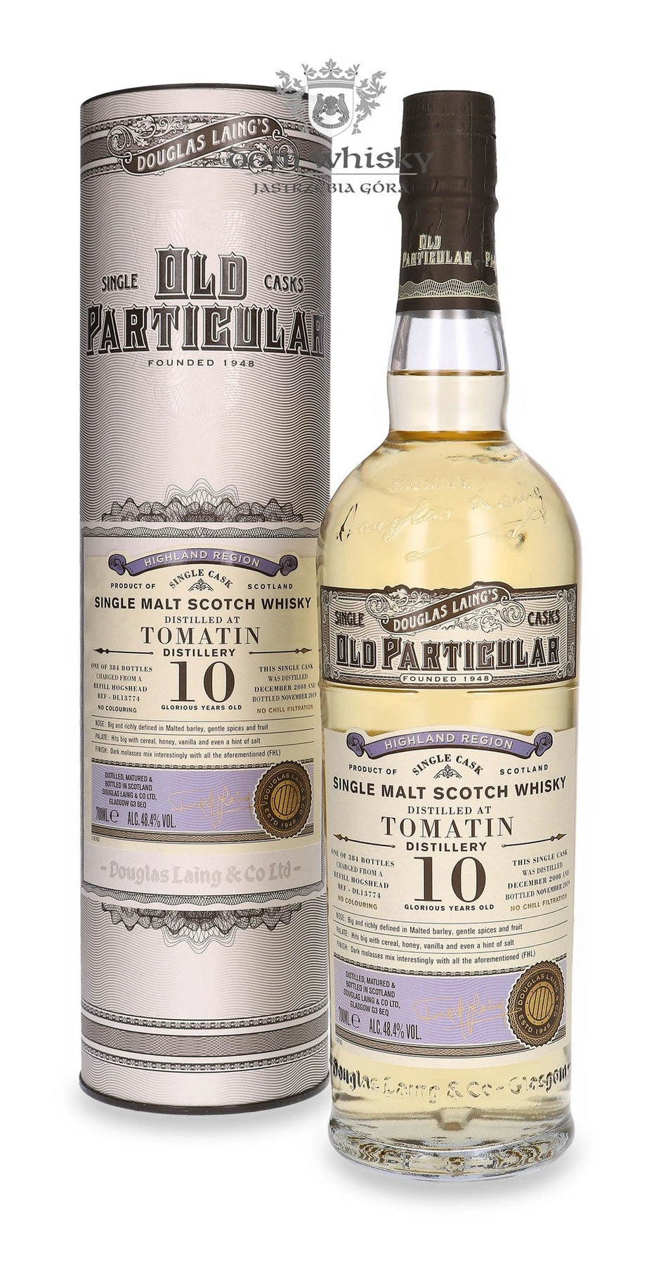 Douglas Laing 10 YO Tomatin (D.2008, B.2019) Douglas Laing’s Old Particular