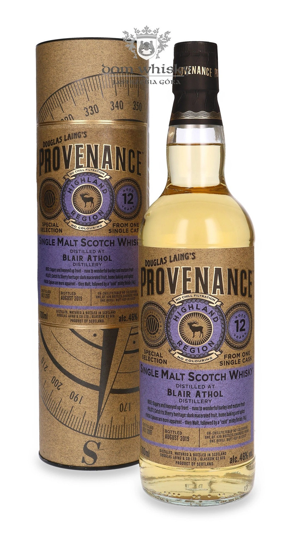 Douglas Laing 12 YO Blair Athol (D.2007, B.2019) Douglas Laing’s Provenance