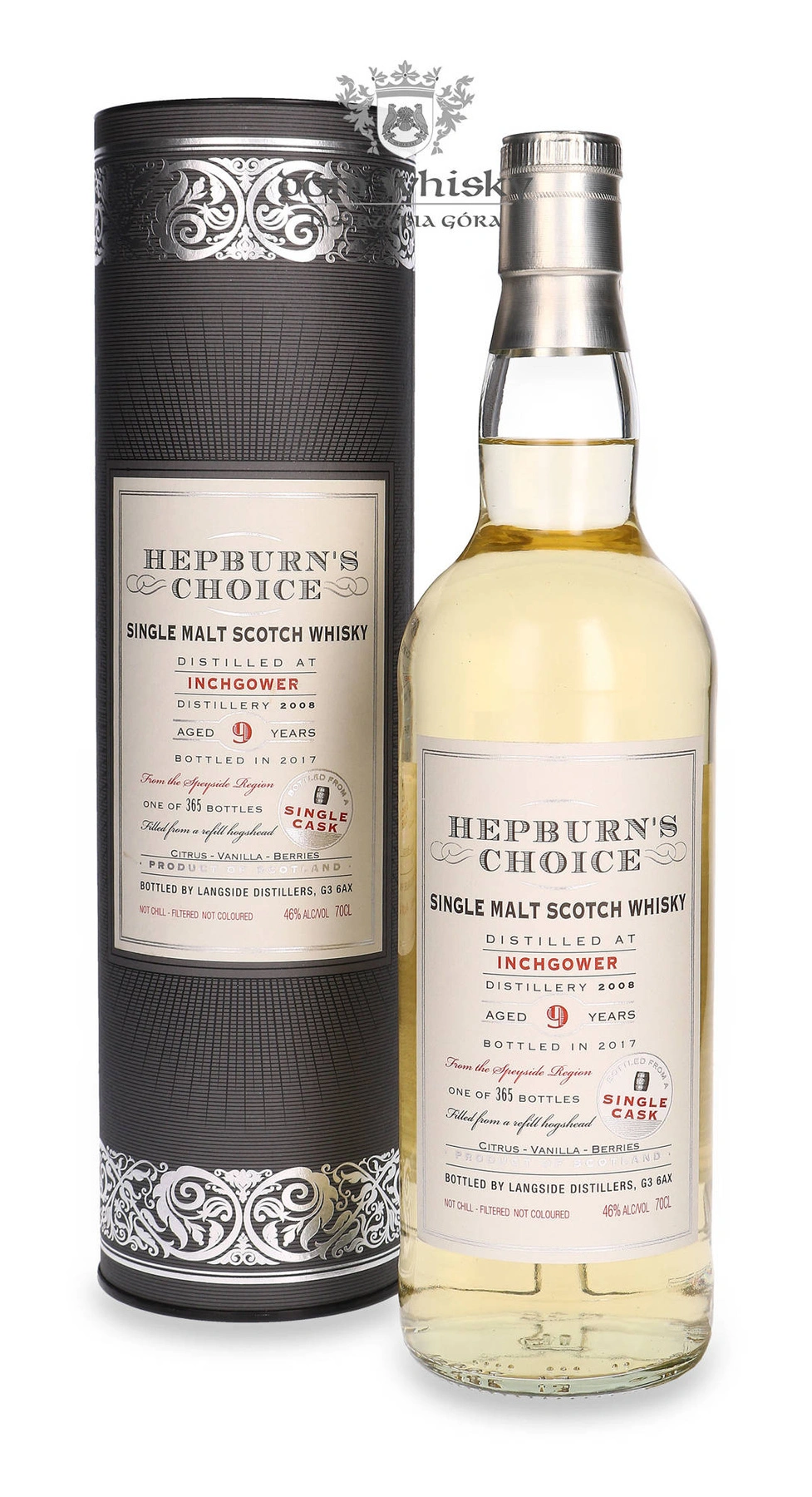 Langside Distillers 9 YO Inchgower (D.2008, B.2017) Hepburn's Choice