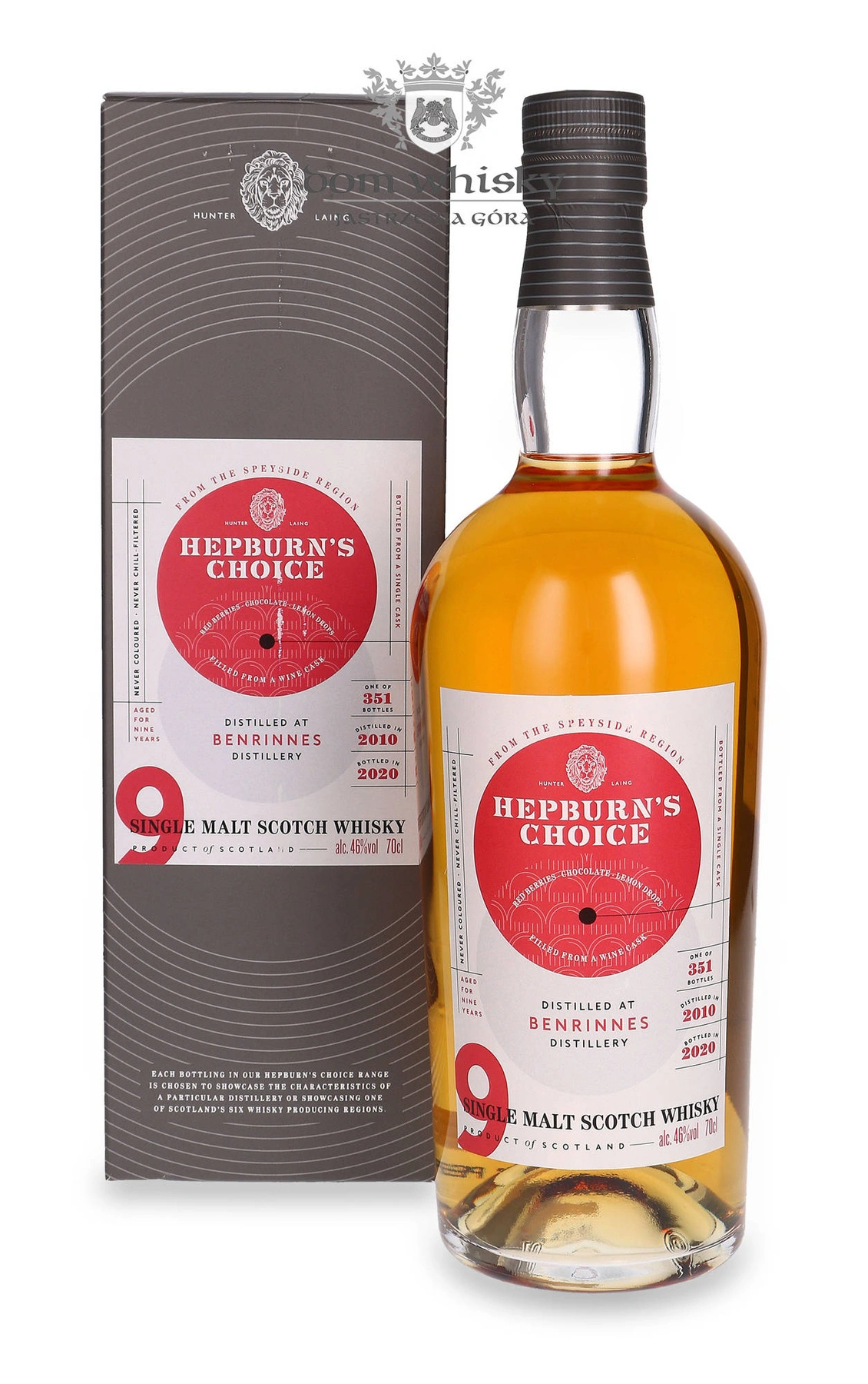 Hunter Laing & Co. 9 YO Benrines (D.2010, B.2020) Hepburn's Choice