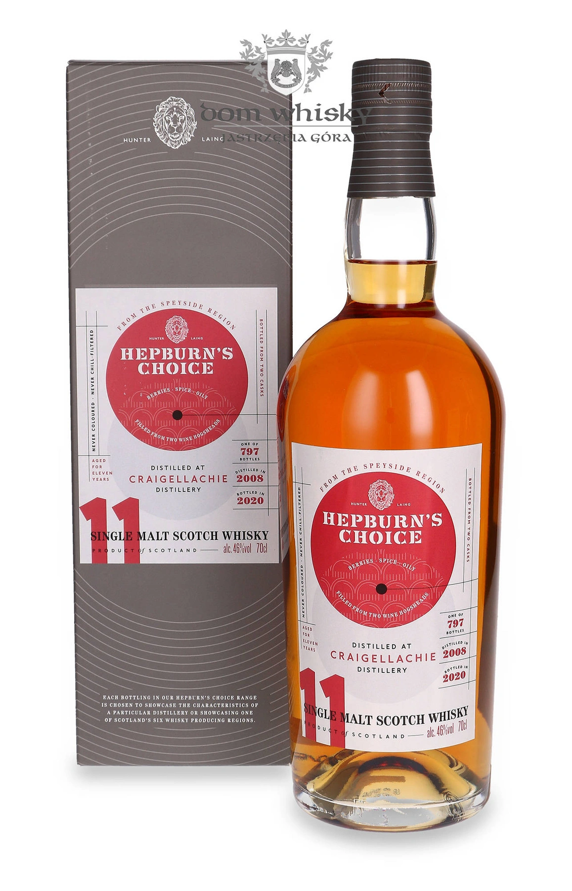 Langside Distillers 11 YO Craigellachie (D.2008, B.2020) Hepburn's Choice