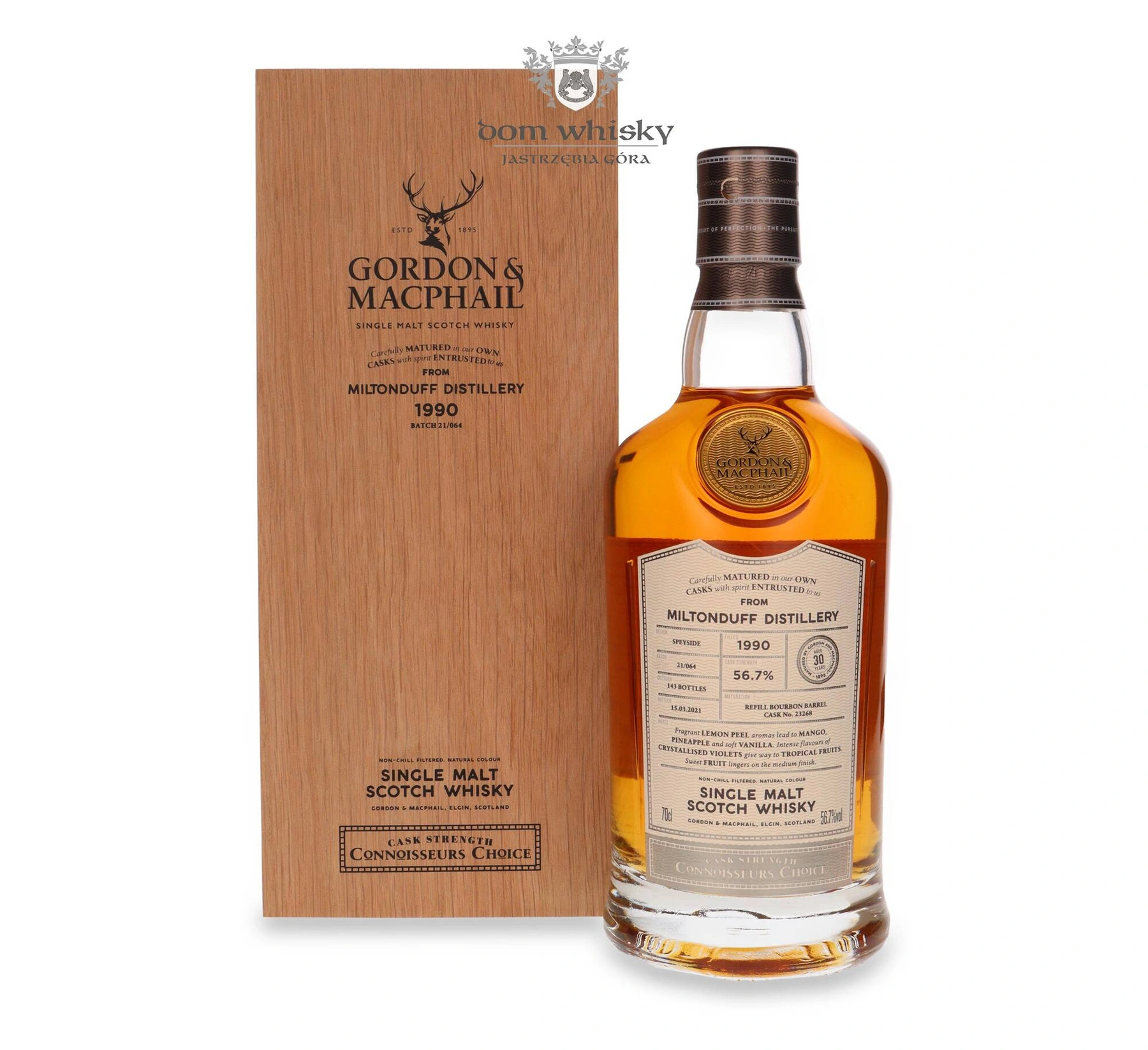 Gordon & Macphail 30 YO Miltonduff (D.1990, B.2021) Connoisseurs Choice