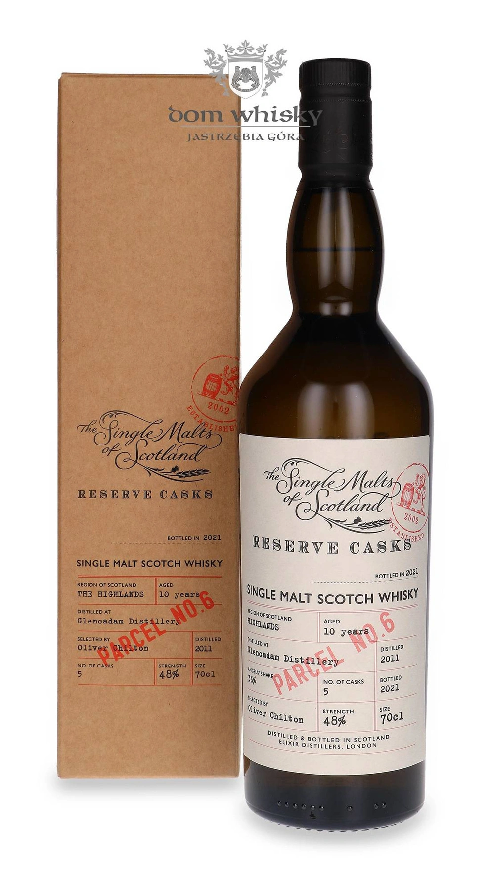 Glencadam 10 YO The Single Malts Of Scotland Reserve Cask Parcel No. 6