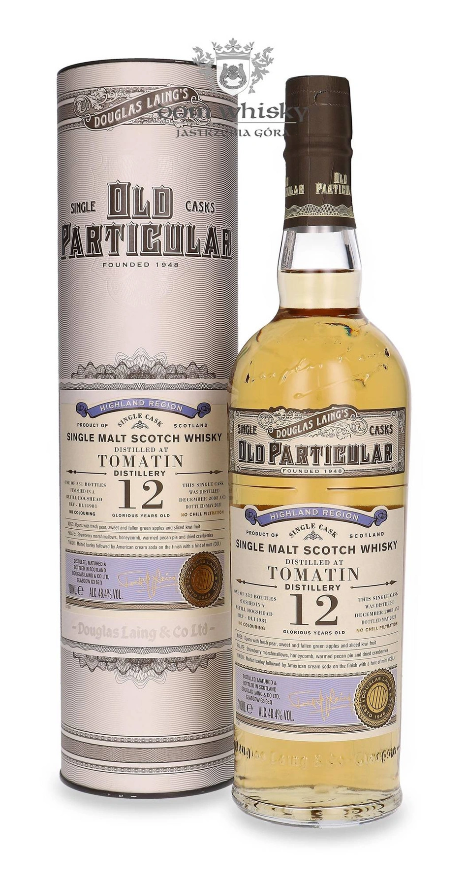 Douglas Laing 12 YO Tomatin (D.2008, B.2021) Douglas Laing’s Old Particular