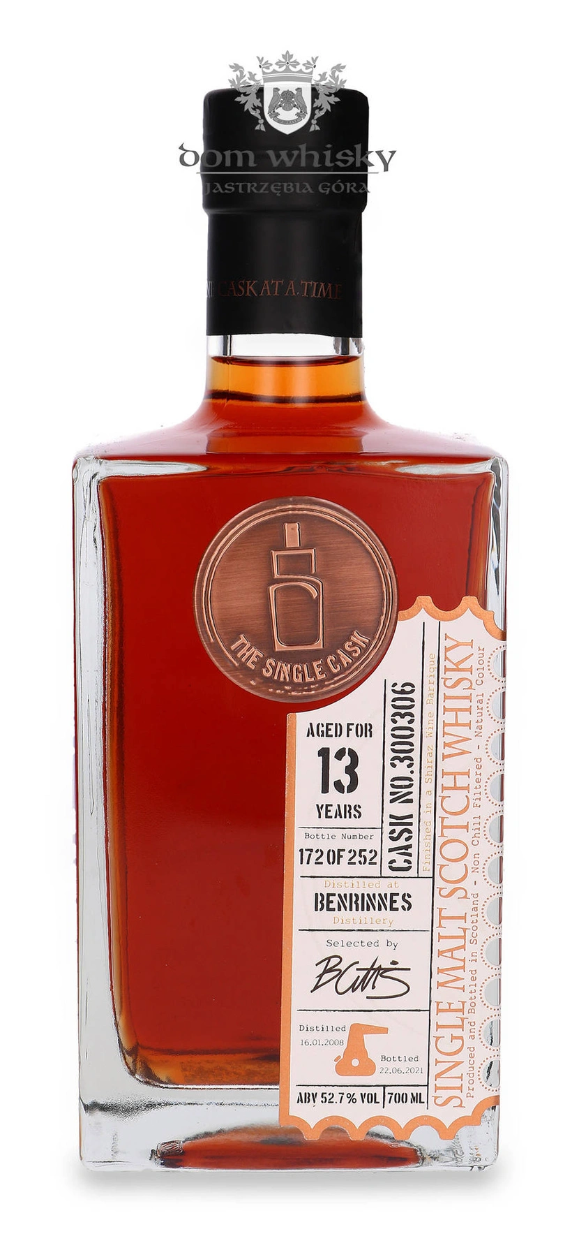The Single Cask Ltd. 13 YO Benrinnes (D.2008, B. 2021) Shiraz Barrique Finish, The Single Cask