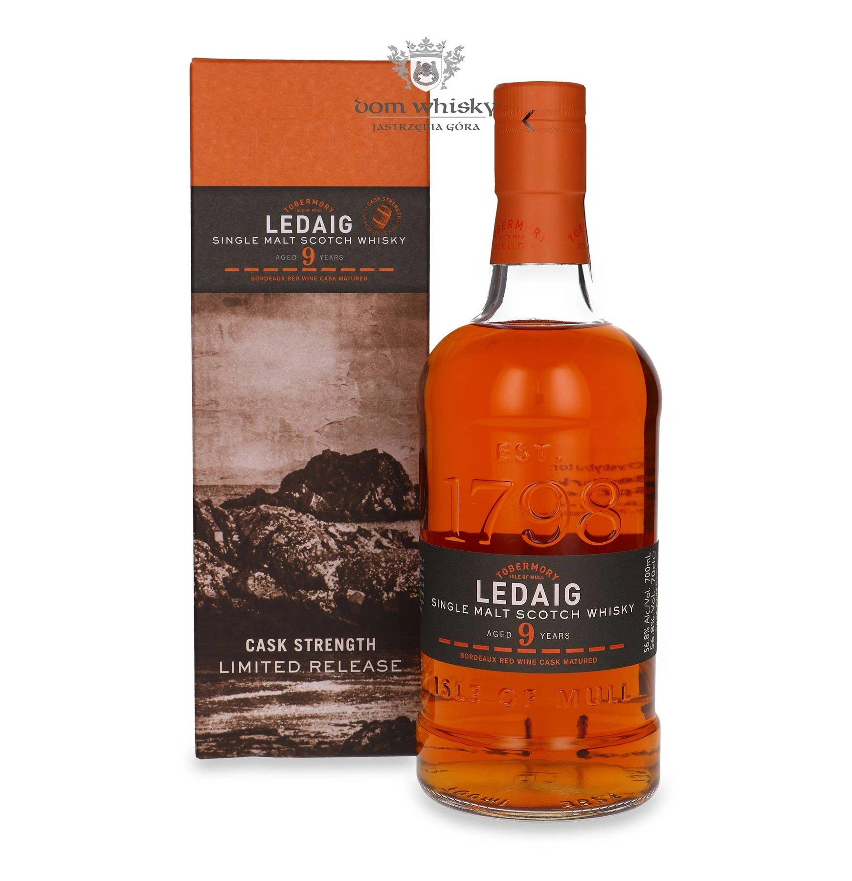 Tobermory Distillery 9 YO Ledaig Bordeaux Red Wine Cask Matured Limited Release