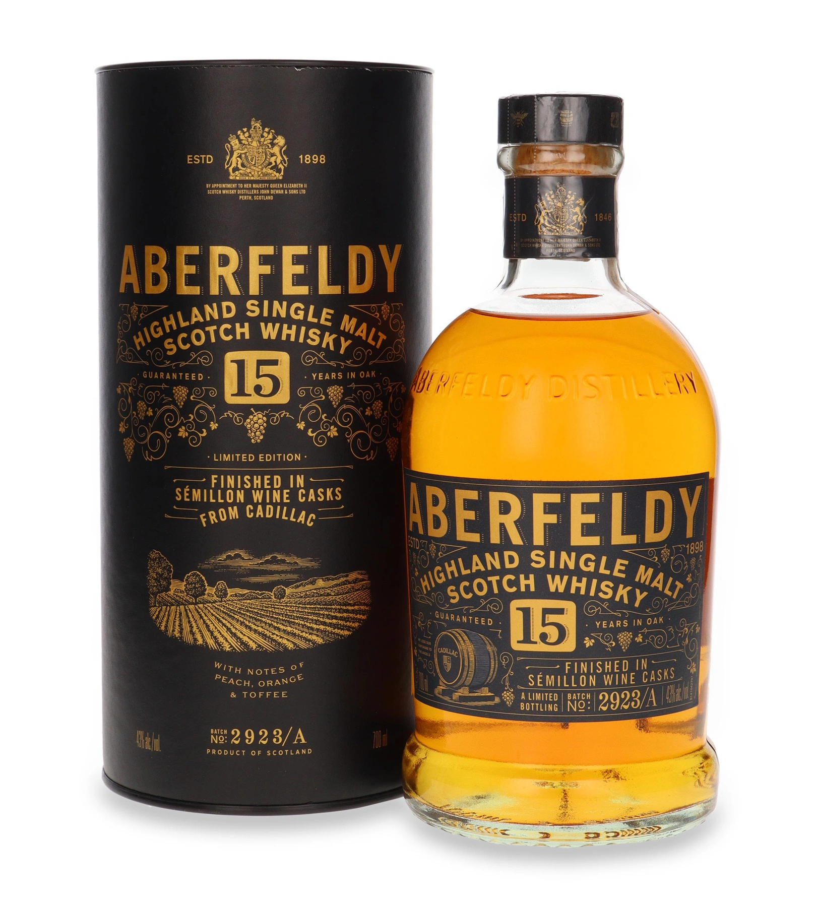 Aberfeldy 15 YO Cadillac, Sémillon Wine Casks Finish
