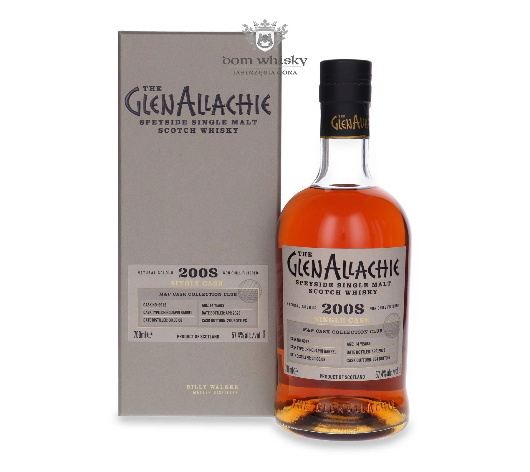 Glenallachie 2008, 14 YO, Chinquapin Barrel # 6912