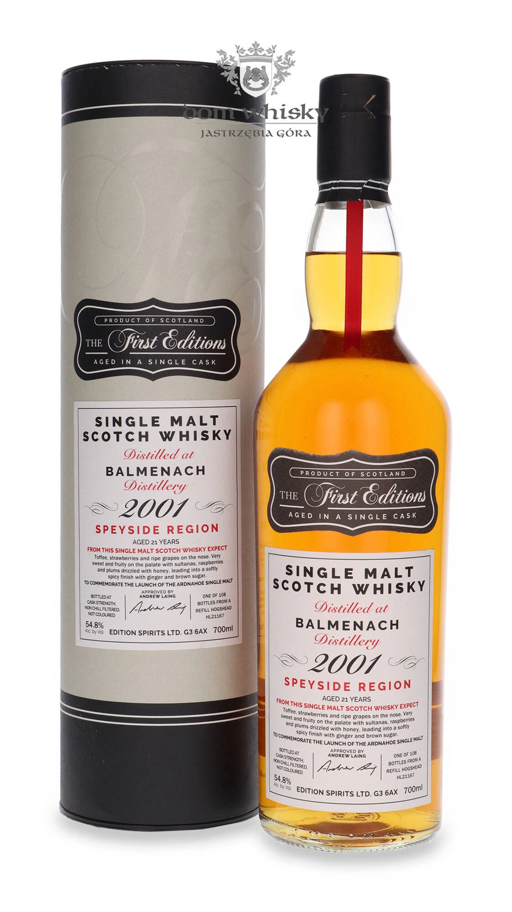 Edition Spirits Ltd. 21 YO Balmenach (D.2001) The First Editions