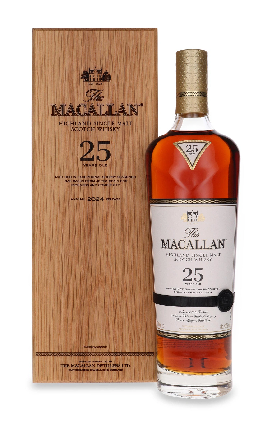 The Macallan 25 YO Matured In Sherry Oak (2024 Release)