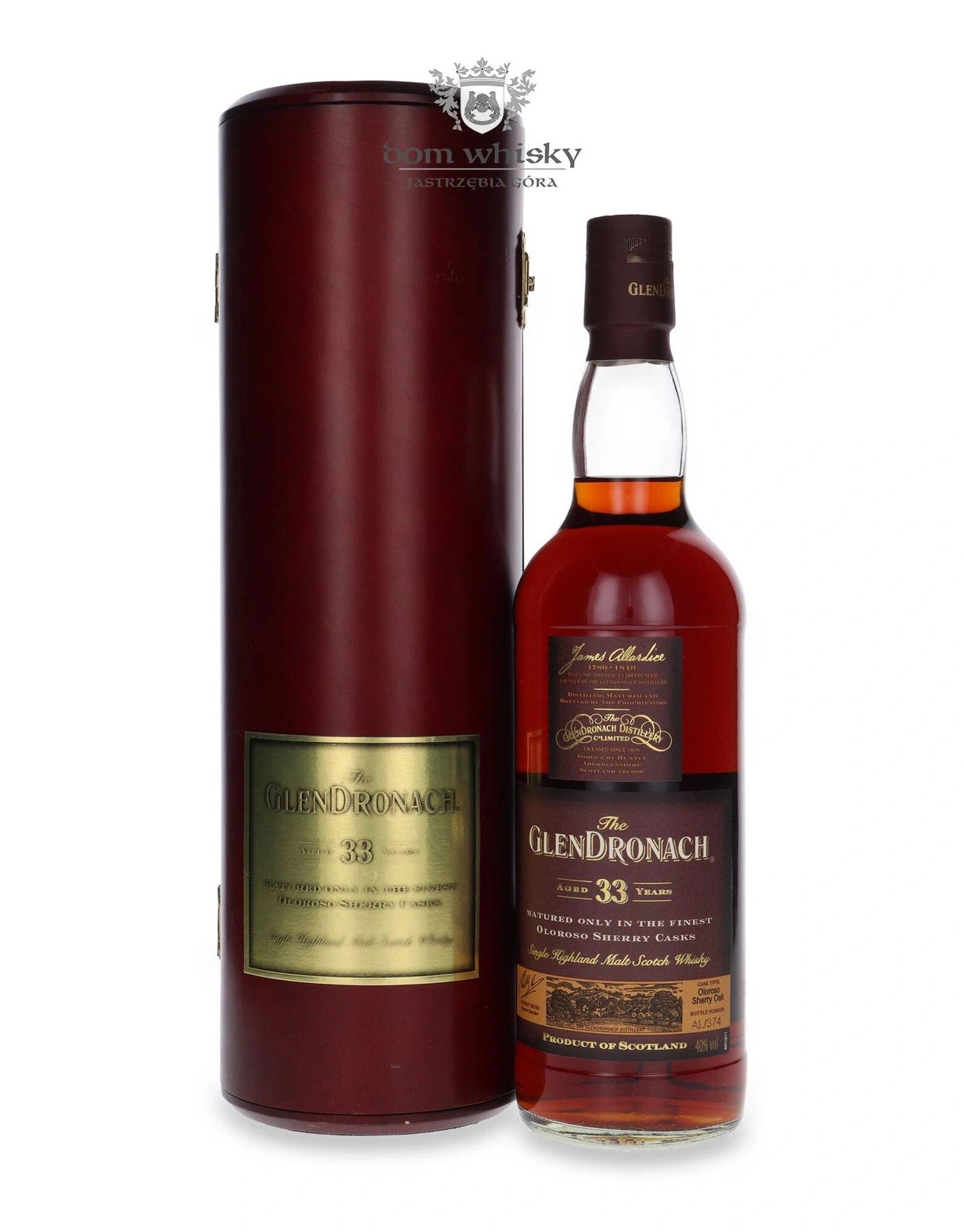 Glendronach 33 YO Matured In Oloroso Sherry Casks