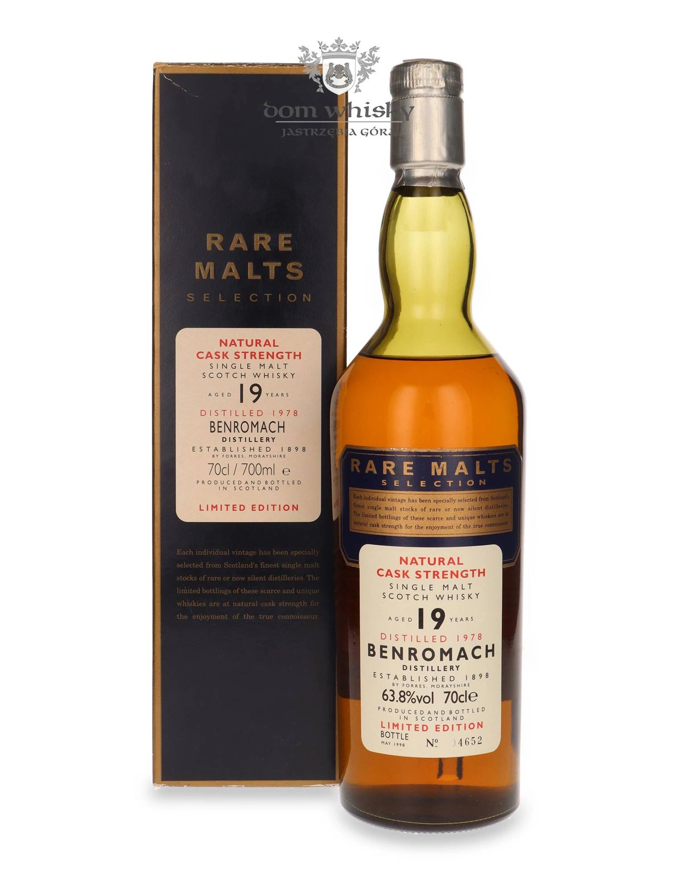 Benromach 19 YO (D.1978, B.1998) Rare Malts