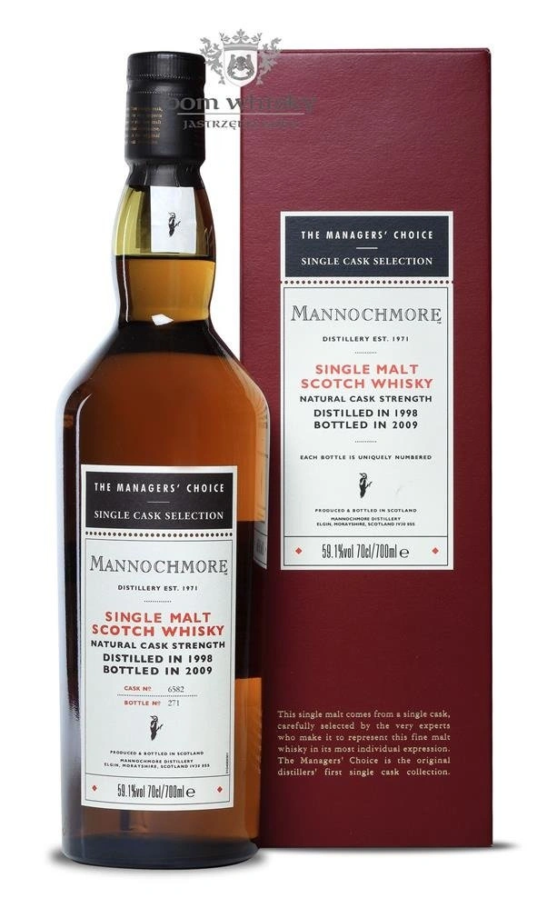 Mannochmore 1998 (Bottled 2009) Manager’s Choice
