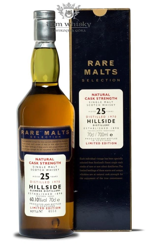 Hillside 25 YO (Glenesk) (D.1970 B.1996)rare Malts