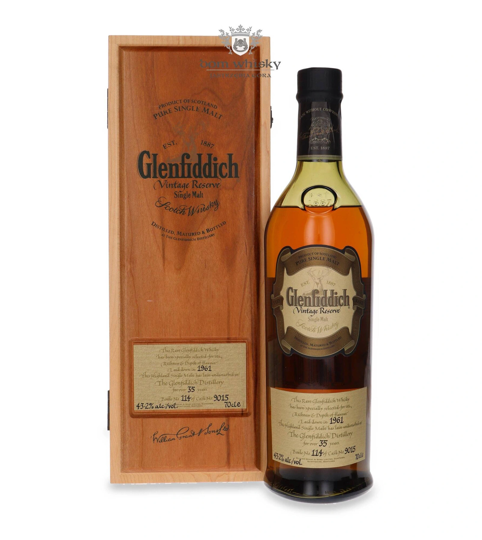 Glenfiddich 35 YO 1961 Vintage Reserve, (Cask9015)