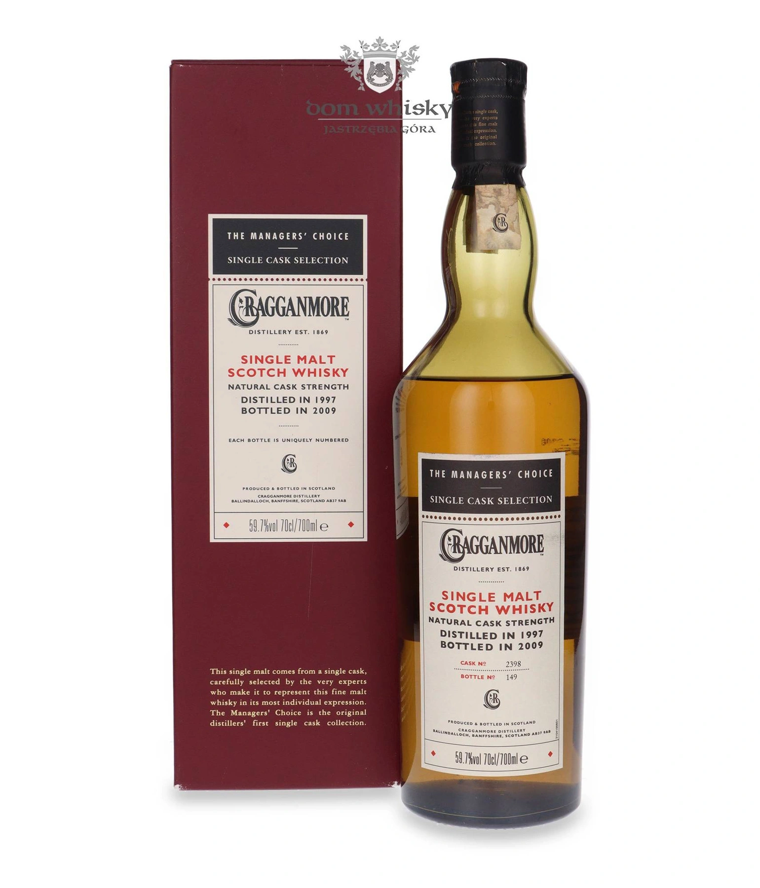 Cragganmore 1997 (B. 2009); The Manager's Choice