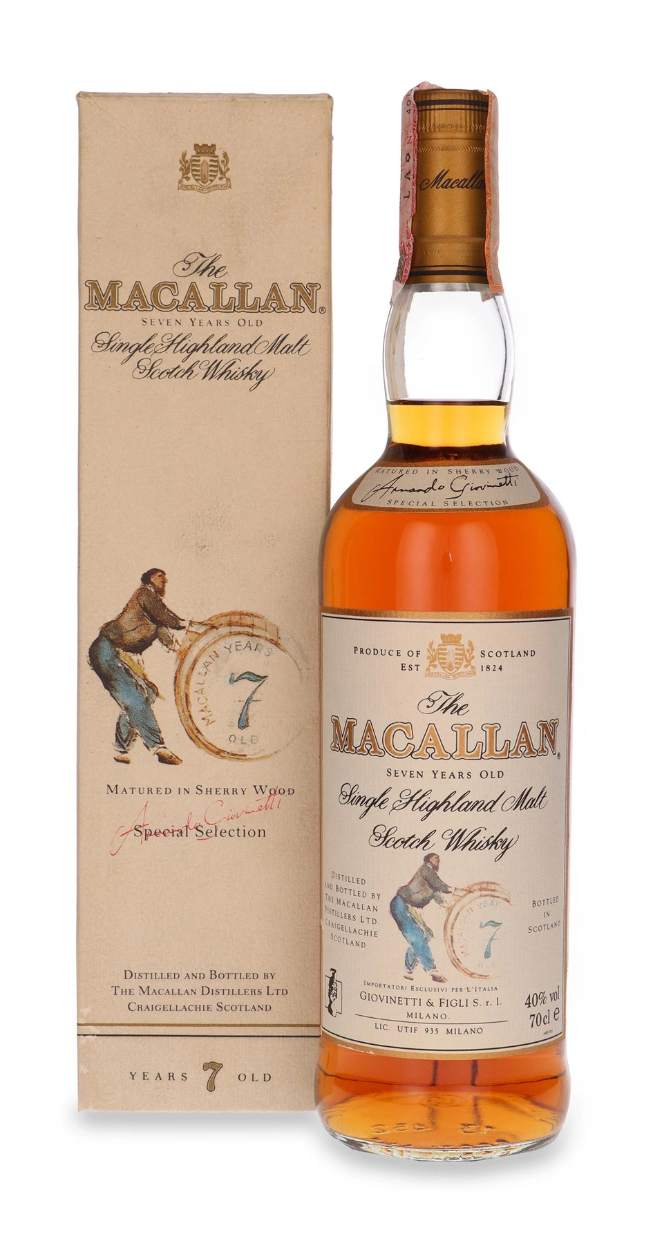 The Macallan 7 YO Armando Giovinetti (Bez Opakowania)