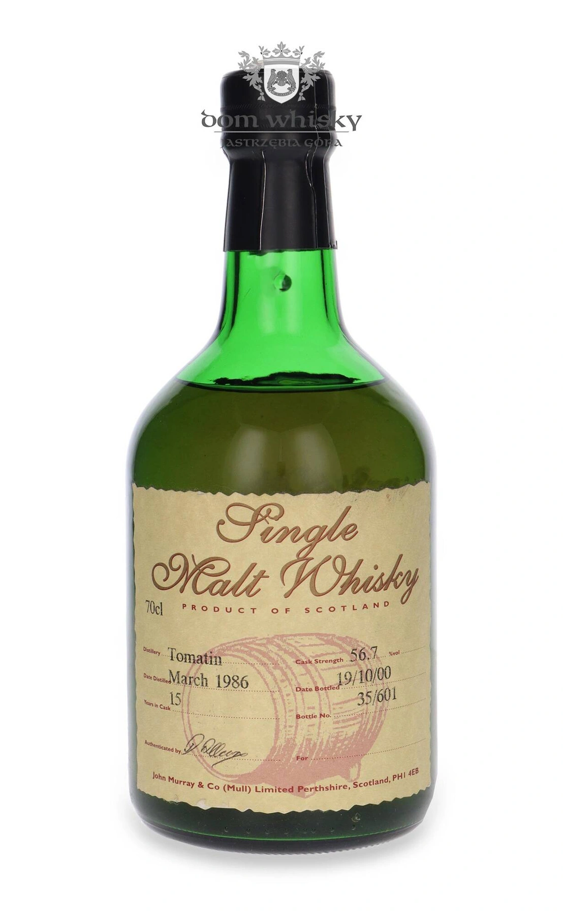 Tomatin 15 YO (D.1986 B.2000)