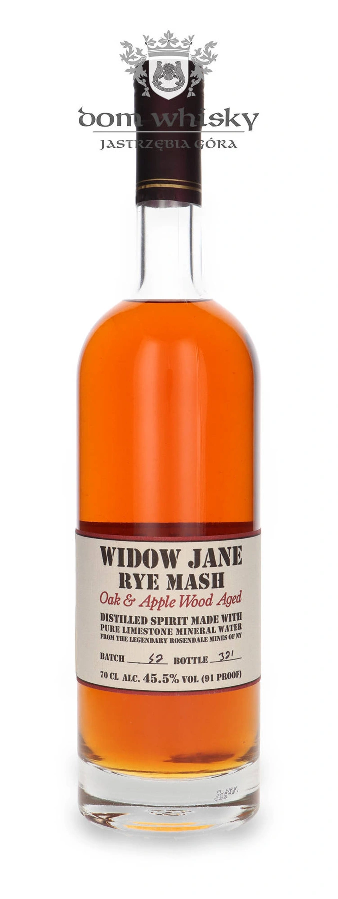 Widow Jane Distilling Widow Jane Rye Mash, Oak & Apple Wood Aged