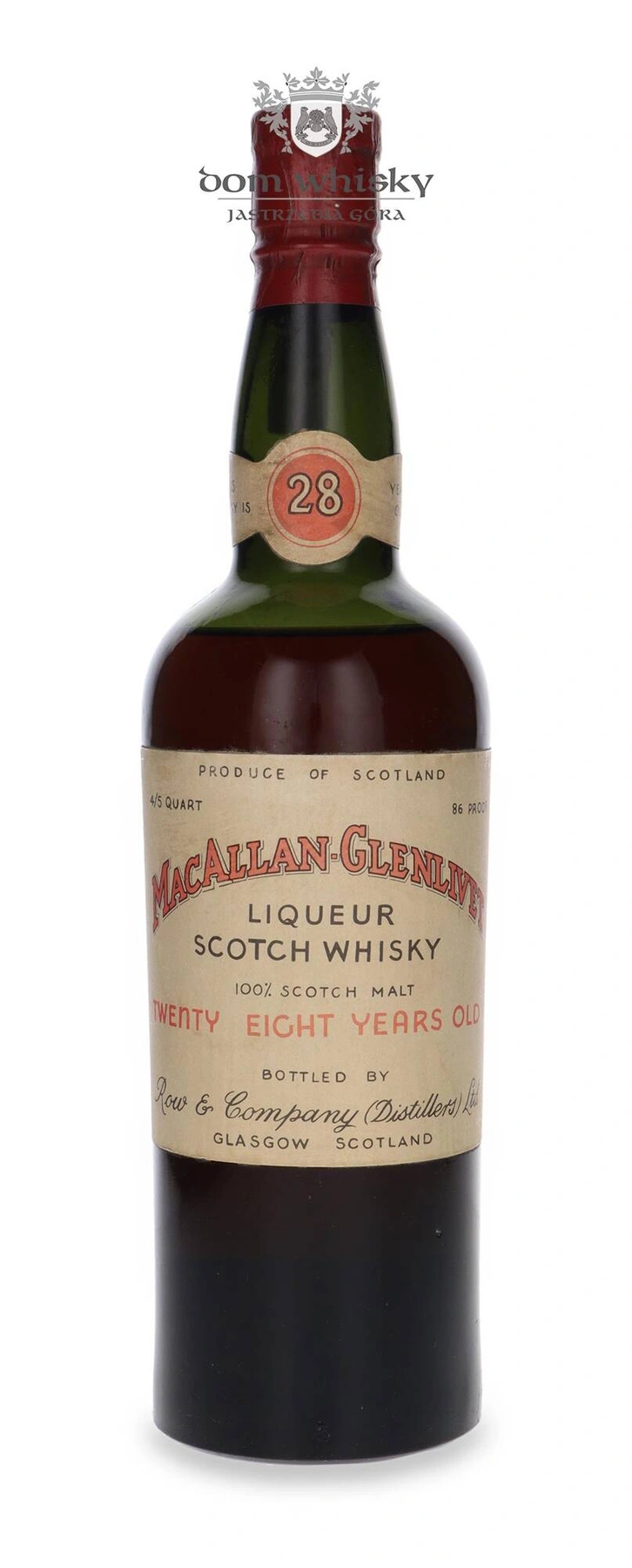 The Macallan 28 YO Glenlivet (Bottled By Row & Co. Ltd)