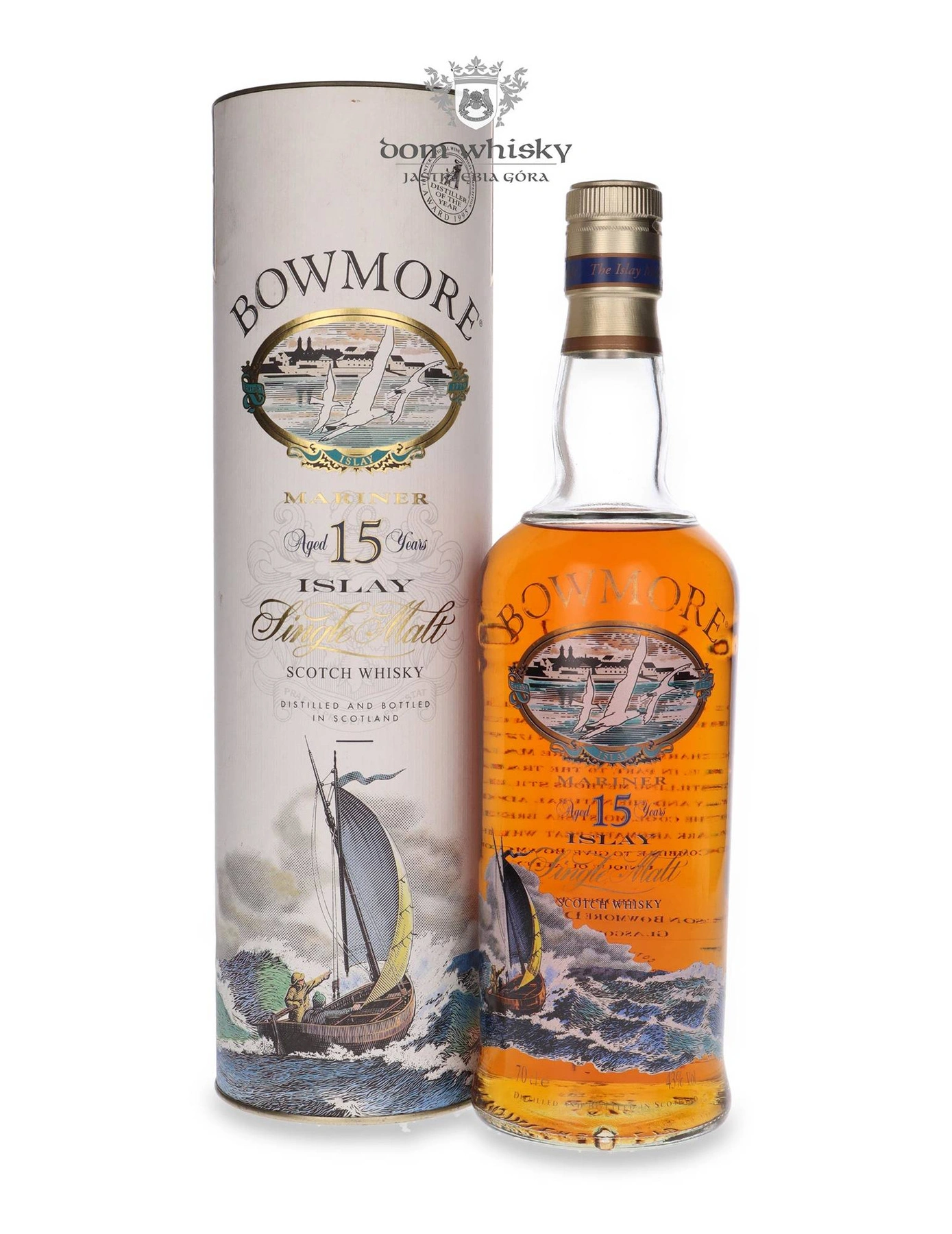 Bowmore 15 YO Mariner, (Screen Printed Label)