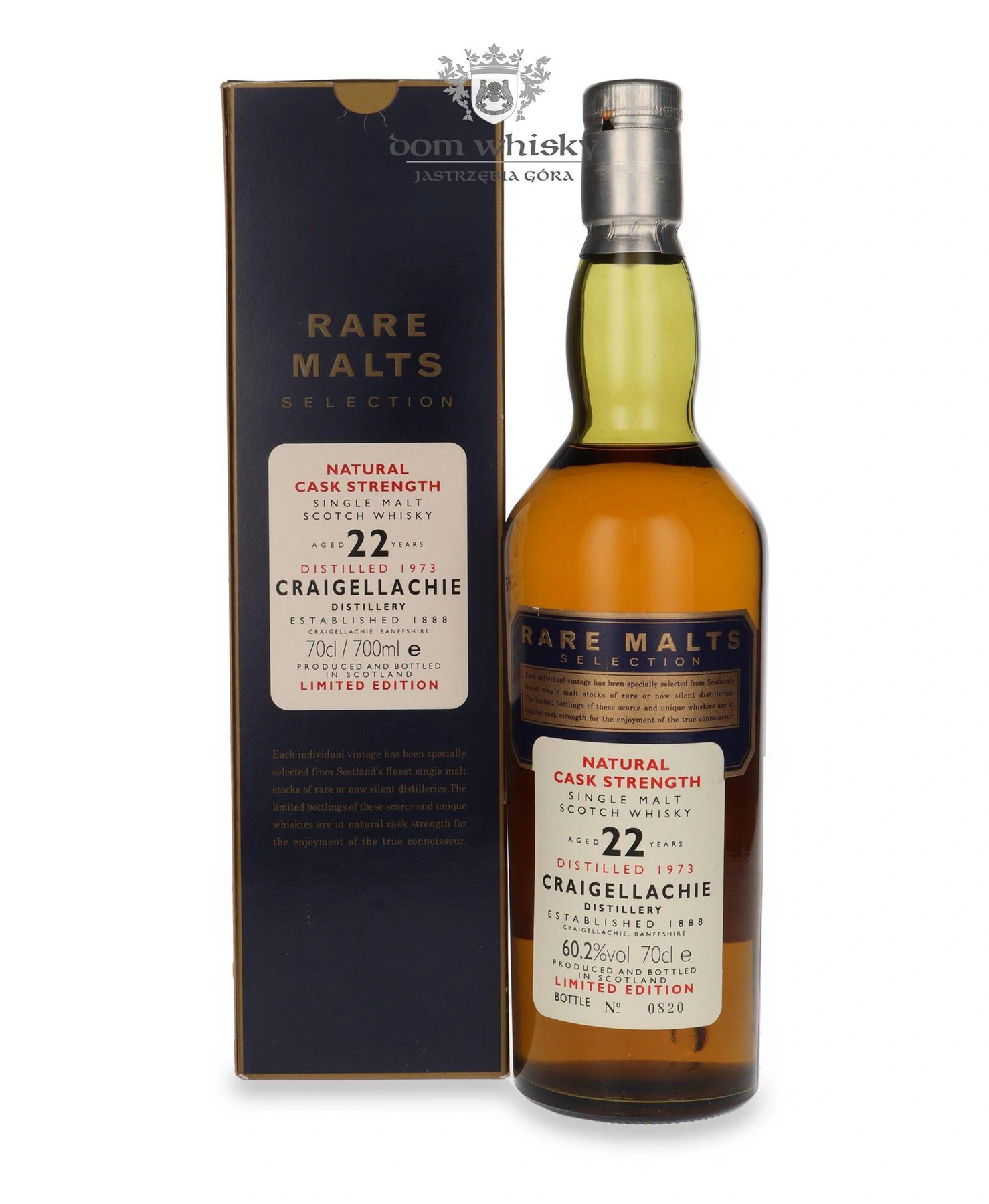 Craigellachie 22 YO (D.1973, B. 1996) Rare Malts