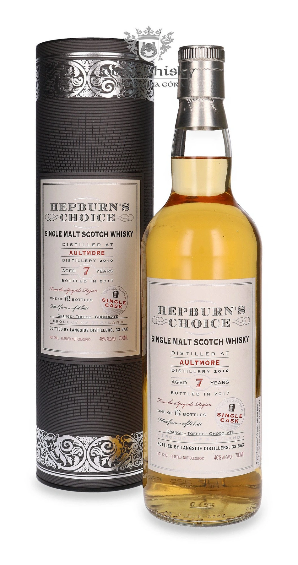 Langside Distillers 7 YO Aultmore (D.2010, B.2017) Hepburn's Choice
